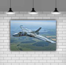 Vulcan war plane aviation Canvas Wall Art Printed Picture Framed Ready To Hang