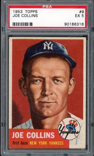 1953 Topps Joe Collins #9 card