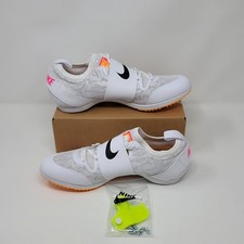 Nike AA1204-101 Pole Vault Elite Track  Field Spikes Shoes Men  s Size 8.5 White