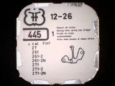 NOS Font #445 Setting Lever Spring / Set Bridge - Cal 26