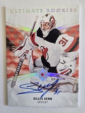 2021-22 Upper Deck Gilles Senn Ultimate 🚨ROOKIE ON CARD AUTO /299🚨