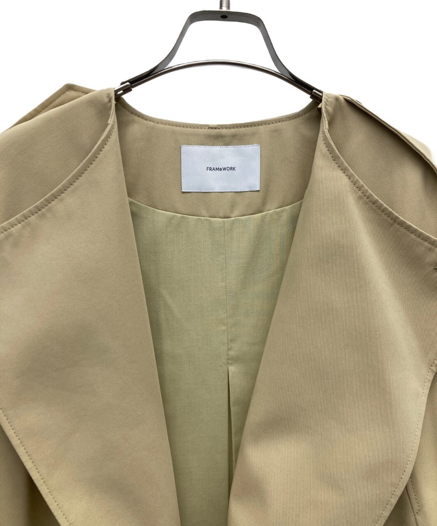 FRAMeWORK Short Trench Blouson 23011200000000 Bei… - image 4