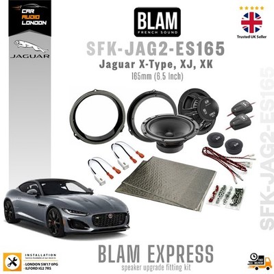 Jaguar X-Type, XJ, XK 6.5'' 2-Way Component Speakers Upgrade BLAM EXPRESS Audio