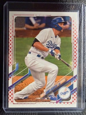2021 Topps Series 2 Corey Seager Independence Day Parallel 10/76 #450 Dodgers