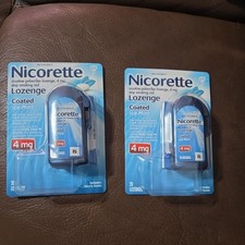 Nicorette 4mg Nicotine Lozenges for Smoking  Ice Mint - 20 Count 2pk