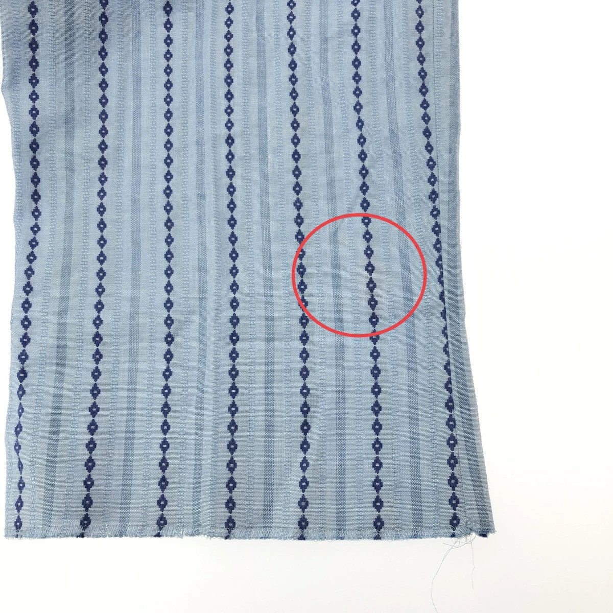 Miu Miu Striped Men's Slacks Large Blue Used with Hem Detail