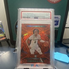 Panini 2024-25 Obsidian Stephon Castle RC Orange Flood /125 #145 PSA 9