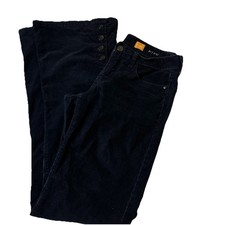 Anthropologie Pilcro Stet Mid Rise Button Flared Corduroy Pants Size 27 Hipster