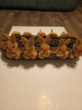 Chicks Oblong Wicker Basket Perfect for Easter/Spring