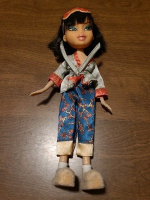 Bratz Slumber Party Jade Doll 2001 MGA Vintage 10in Pajamas Slippers
