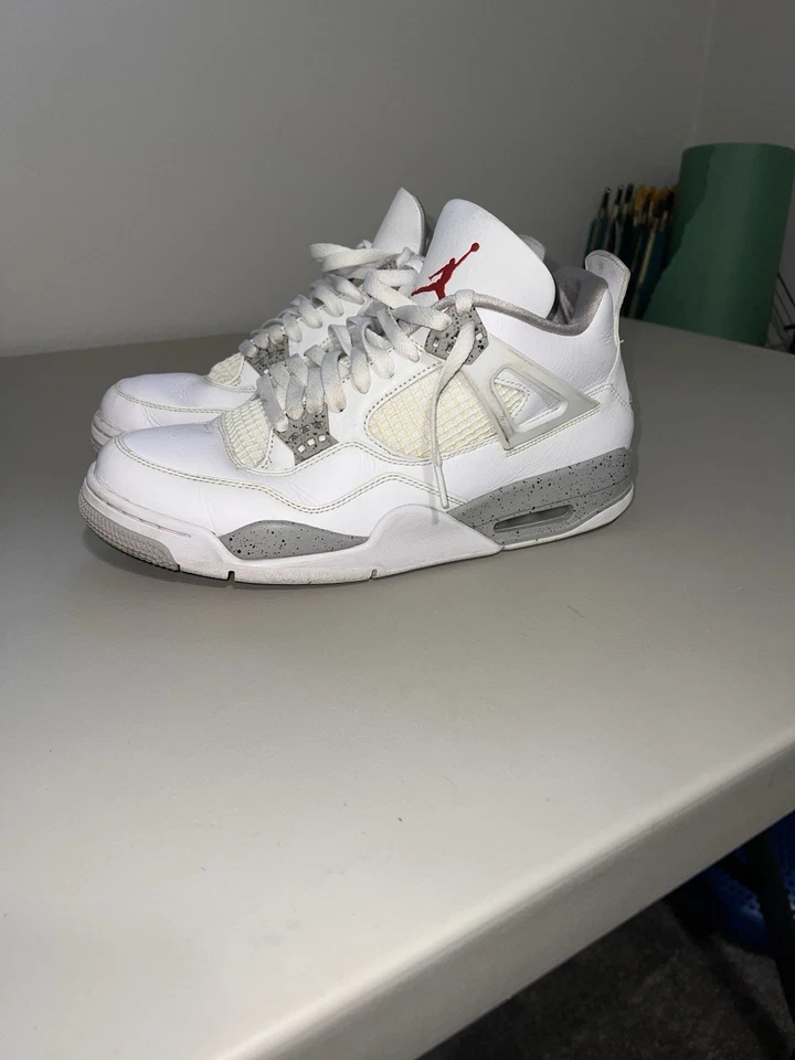 Nike Air Jordan 4 Retro Oreo/Blanco, Talla 10.5, CT8527-100 Foto 4 de 4