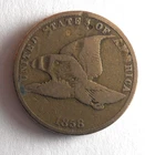 1858 UNITED STATES PENNY - FLYING EAGLE - RARE TYPE - Great Coin - Lot #Y15