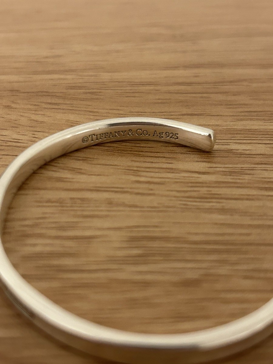 Tiffany & Co. 1837 Sterling Silver Bangle Cuff Narrow | eBay