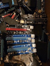 HUGE LOT GPU MINING RISERS VER006  SPLITTERS
