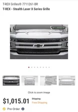 T-REX GRILLES STEALTH LASER X SERIES GRILLE 2019-2021 Chevy Silverado 1500