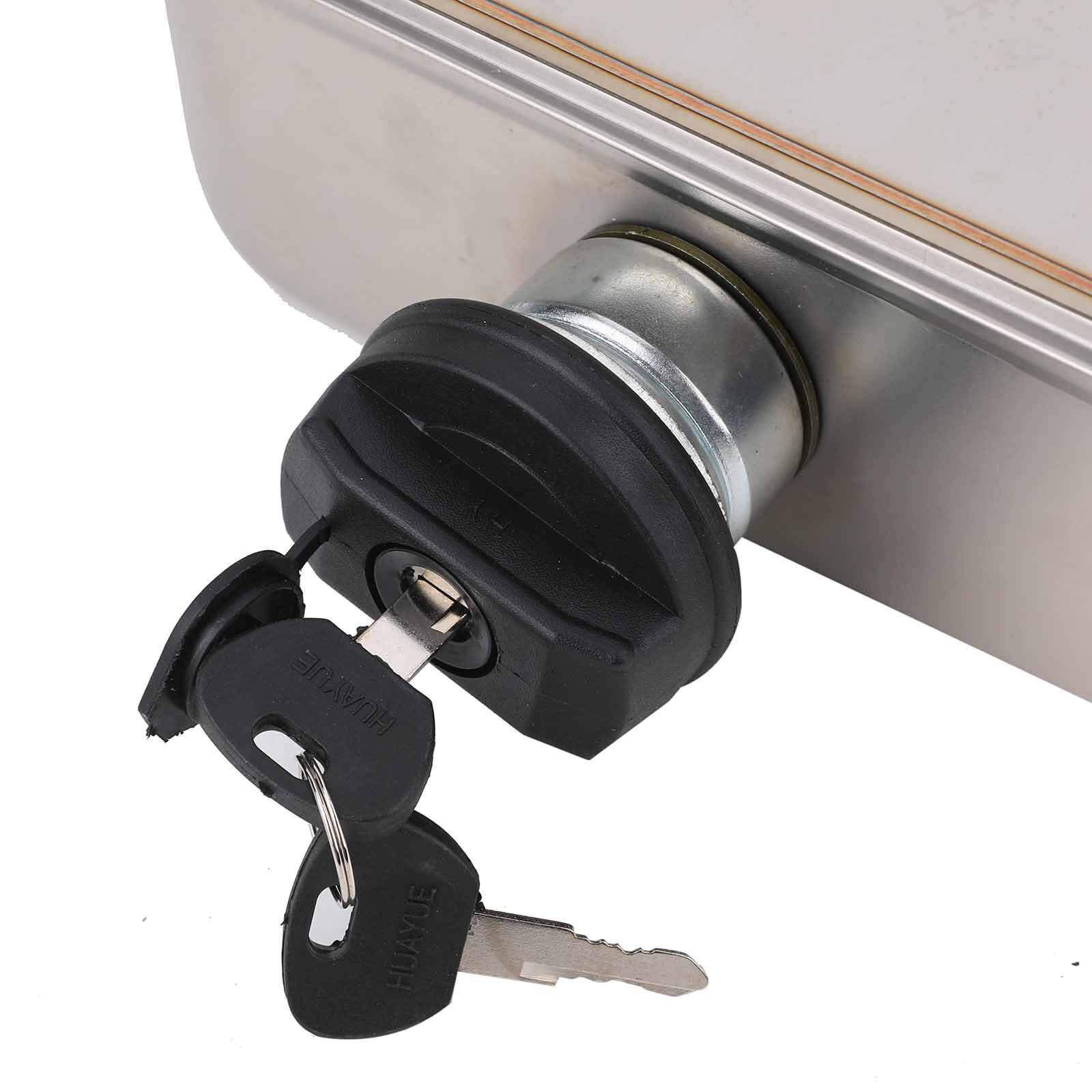 8L Air Diesel Heater Fuel Tank Oil W/ Lock Stainless Steel Fit For Car