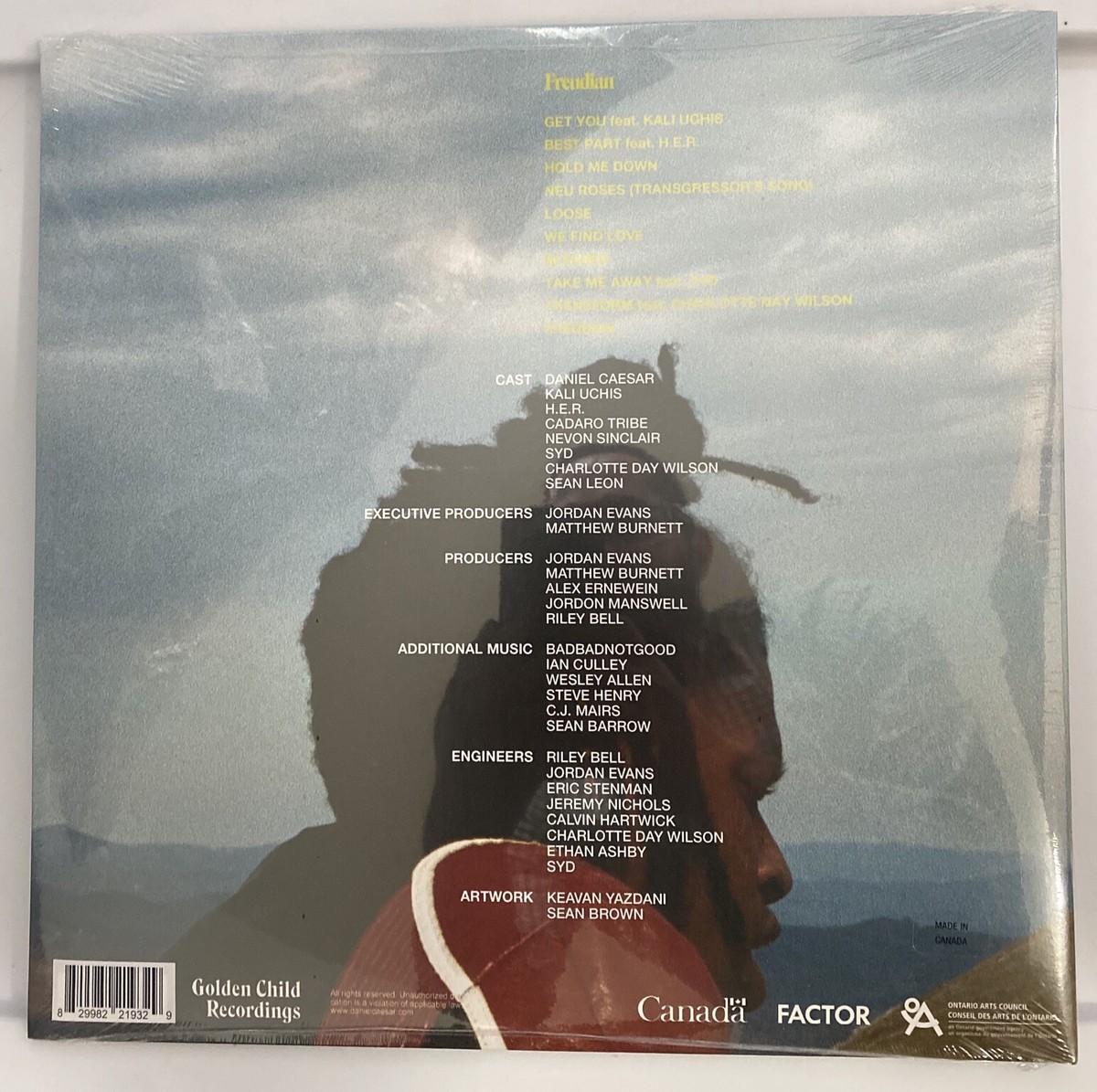Daniel Caesar Freudian Vinyl Translucent Cloudy Blue Daniel Caesar Freudian Vinyl Translucent Cloudy Blue