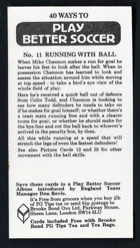 BROOKE BOND - PLAY BETTER SOCCER - PICK THE CARDS YOU NEED - Picture 23 of 81