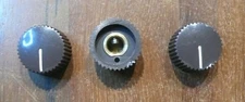 Set of 3 Brown Vintage Cupcake Guitar Effects Pedal Amp Stompbox Control Knobs