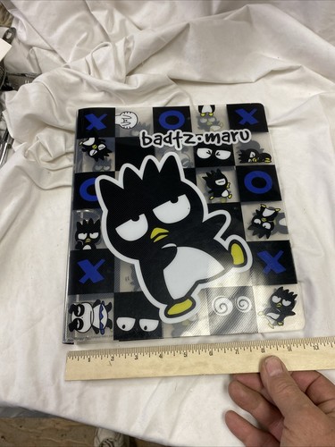 Sanrio Vintage 1993 Badtz Maru Hard Plast Cover Binder Super Rare !! - Picture 10 of 12