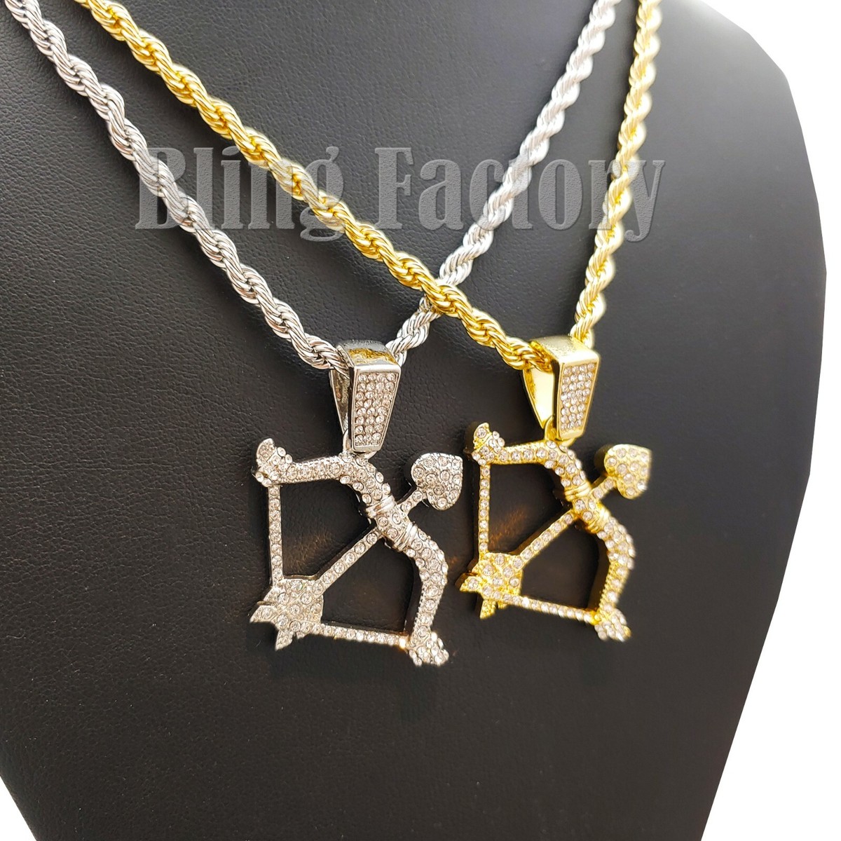 MaxBling81 Hip Hop Iced Lab Diamond Star Of David Pendant With 24" Rope Chain Necklace 3 thumbnail image