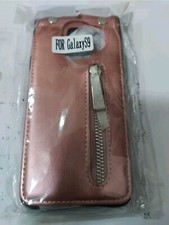 Flip cover Custodia per Samsung S9 gold rose 0095