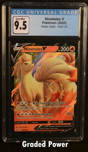 Ninetales V graded CGC 9.5 for sale on eBay