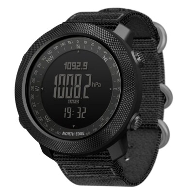 NORTH EDGE Smartwatch für Herren Höhenmesser Barometer Thermometer Kompass Militär