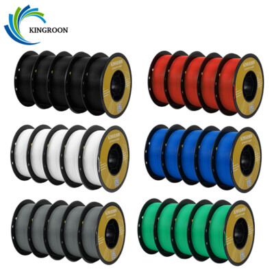 5KG 3D Printer Filament PETG PLA Matte 1.75 mm Bundles Spools 1KG Roll Black Red