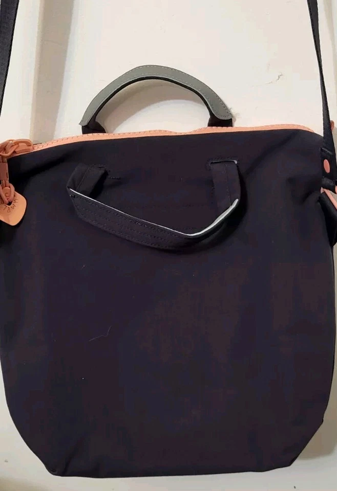 Bolso de Mano Crumpler Wren Azul con Borde Rosa Bandolera Monedero Adjunto Foto 3 de 4