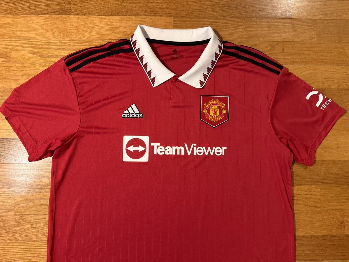 New XXL Adidas Manchester United 2022/23 Home Soccer Jersey Shirt