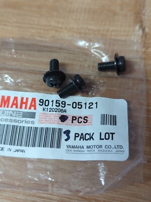 3) NEW OEM YAMAHA CG50 CY50 PW80 RT100 SH50 MOTO 4 YZFR6 SCREW