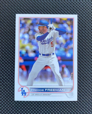 2022 Topps Update Freddie Freeman Missing Topps Logo Foil Error SP SSP #US330