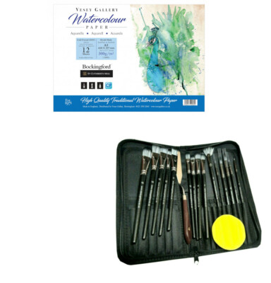 Artist Watercolour Pad.Bockingford Paper.By Vesey Gallery® Made In UK. A4 And A3 | UK - Foto 9