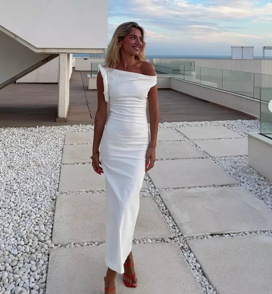 Zara asymmetric cheap dress