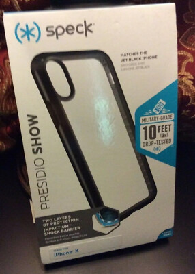 Speck Presidio Show for iPhone X ( Jet Black )