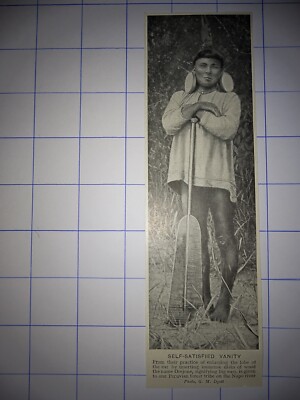 Selbstbefriedigter Eitelkeit Ohrläppchen Orejone Peru Peruan Napo Fluss Stamm um 1920