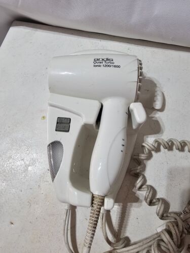 Andis Quiet Turbo Ionic Hair Dryer 1200/1600 Watts Wall Mount Hangup Hair Dryer - Picture 2 of 9