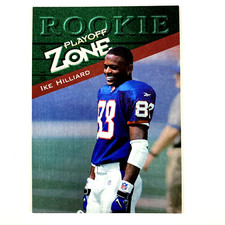 Ike Hilliard 1997 Playoff Zone Rookie Card #141 New York Giants. rookie card picture