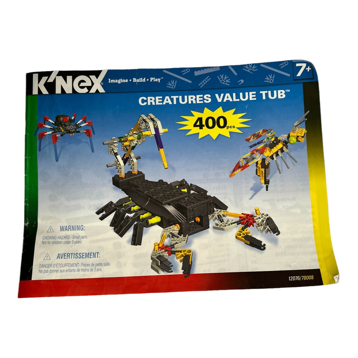 K'NEX Building Set Instruction Manual Book ONLY - EUC - COMPLETE