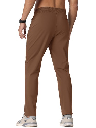 Men's Fleece Lined Jogger Sweatpants Water Resistant Winter Warm Athletic Pants - Picture 36 of 76
