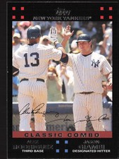 2007 Topps #650 Classic Combo (Alex Rodriguez / Jason Giambi) New York Yankees