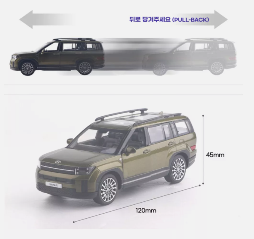 Hyundai Motor Car [Palisade] Mini Diecast 1:38 Scale Miniature Display