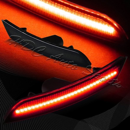 For 2016-2020 Chevy Camaro Smoke Lens LED Front+Rear Side Marker Lights 4PCS - 第 3/7 張圖片
