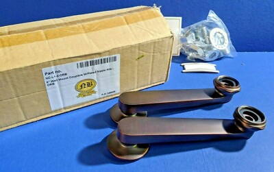 Signature Hardware 6'' Wall Mount Couplers W/ Plated Nipple Kits ORB(LOC-128-B)