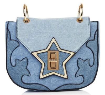 Skinny Dip denim bag Free hippie people festival boho western