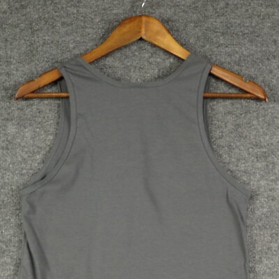 American Apparel Tank Top Boys Large Dark Grey Sleeveless Round