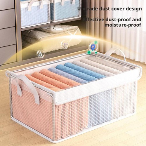 Clothes Storage Box, Home Wardrobe Storage Box, Layered Storage Box for Clothes≮ - Picture 3 of 18