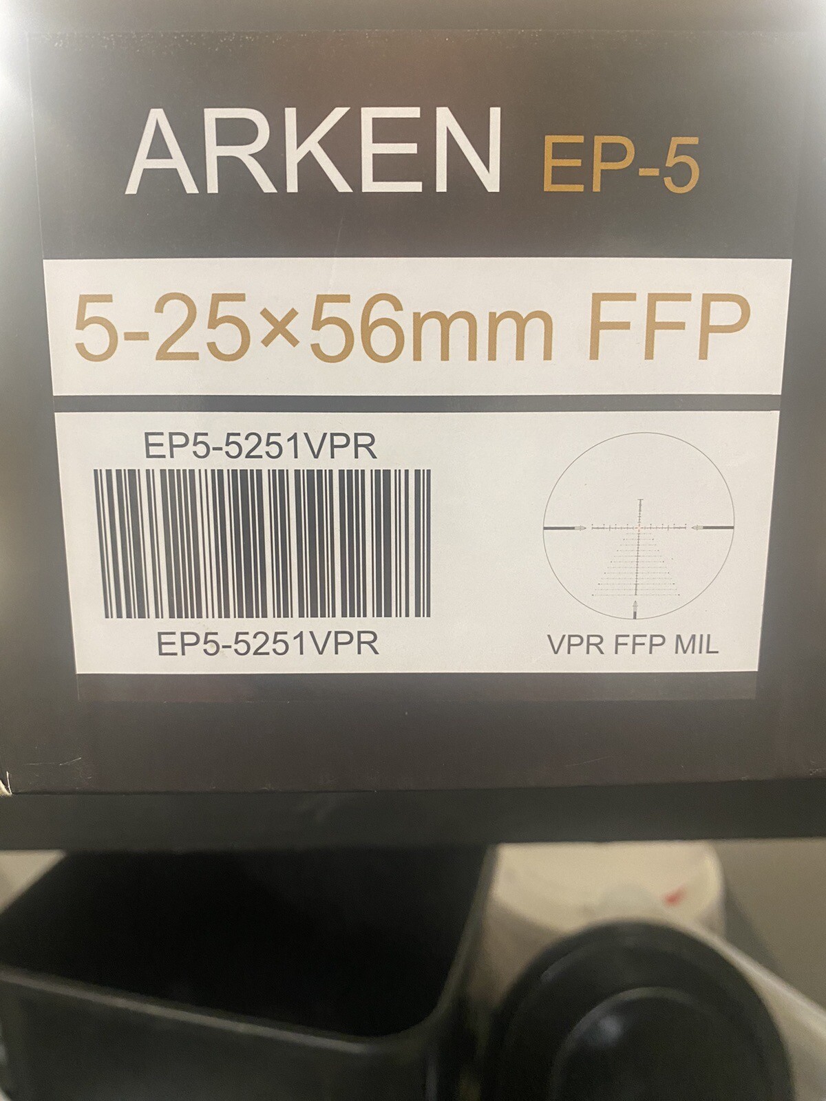 Arken Optics EP5 525X56 FFP MOA VPR Illuminated Rifle Scope IDEAL IJL