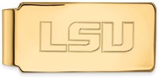 Gold Plated Sterling Silver Louisiana State University Money Clip by LogoArt